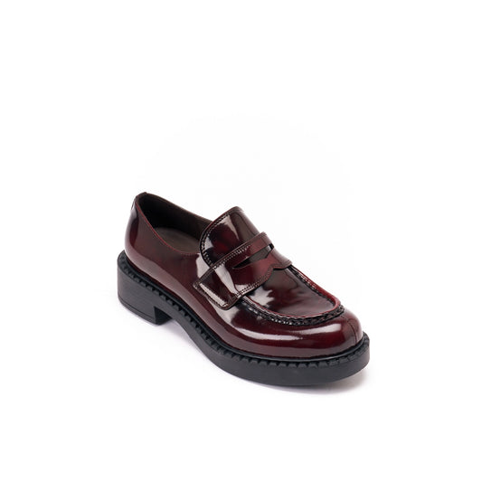 Penny Loafer | Bordeaux | Kalbsleder | Made in Italy | Oversize-Gummisohle