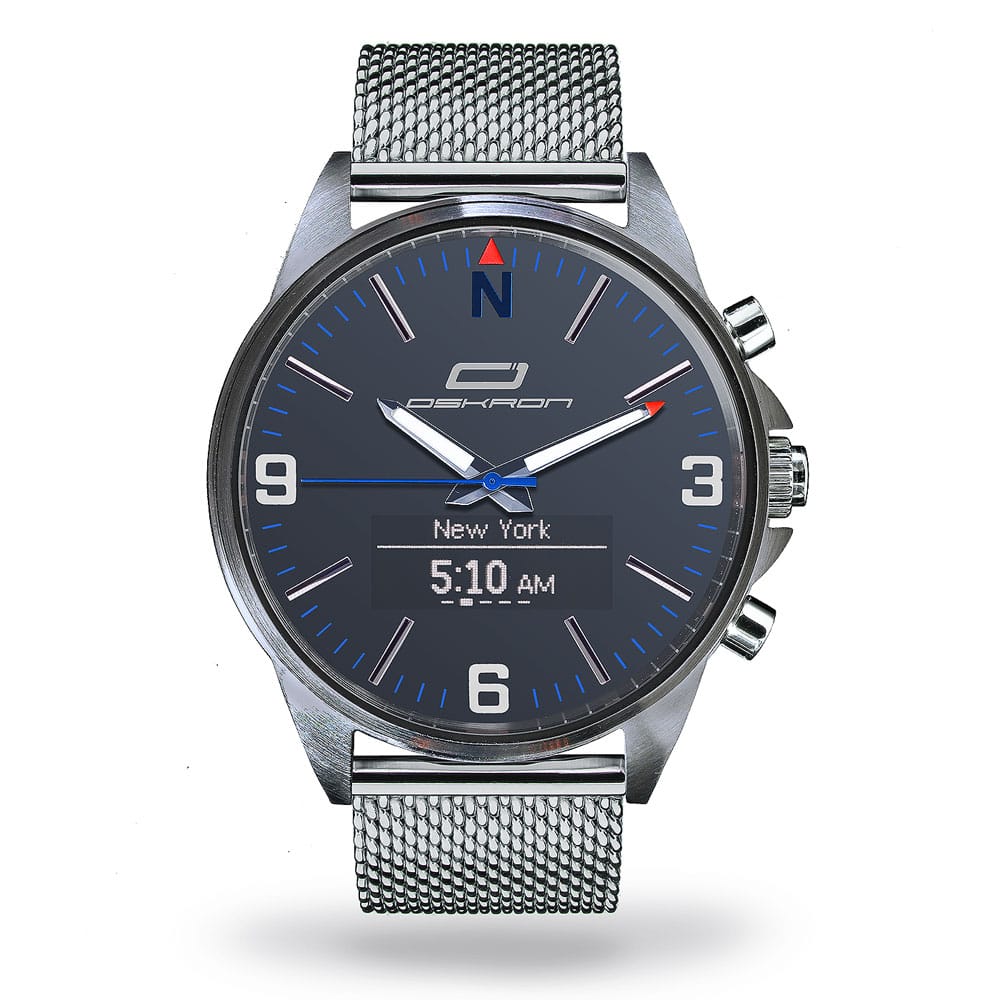 OSKRON Classic Silber – Feingliedrige Smarte Schmuckuhr