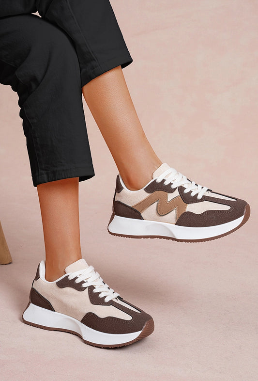 Damen-Sneaker mit dicker Sohle in mehreren Farben