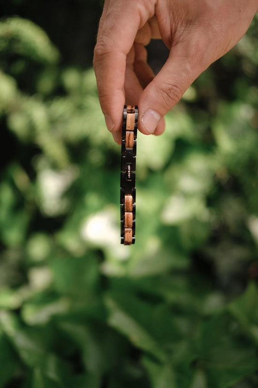 VIPER Armband | Herrenarmband | Zebraholz | Schwarz | Nachhaltig