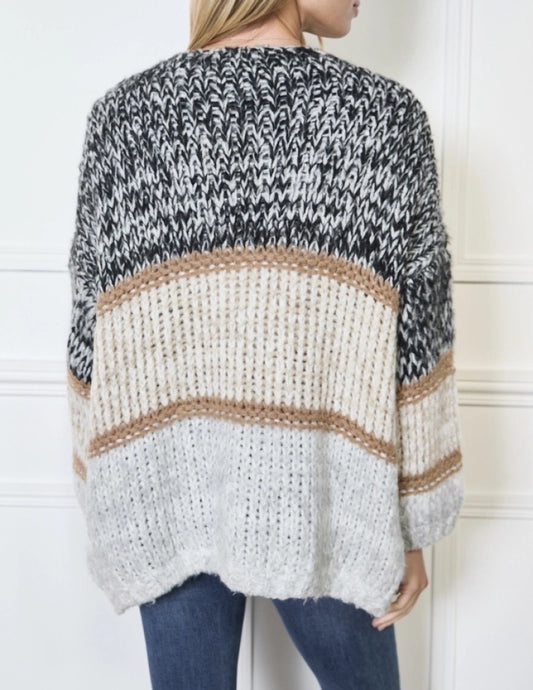 Mehrfarbige Wollweste – Einheitsgröße | Made in Italy