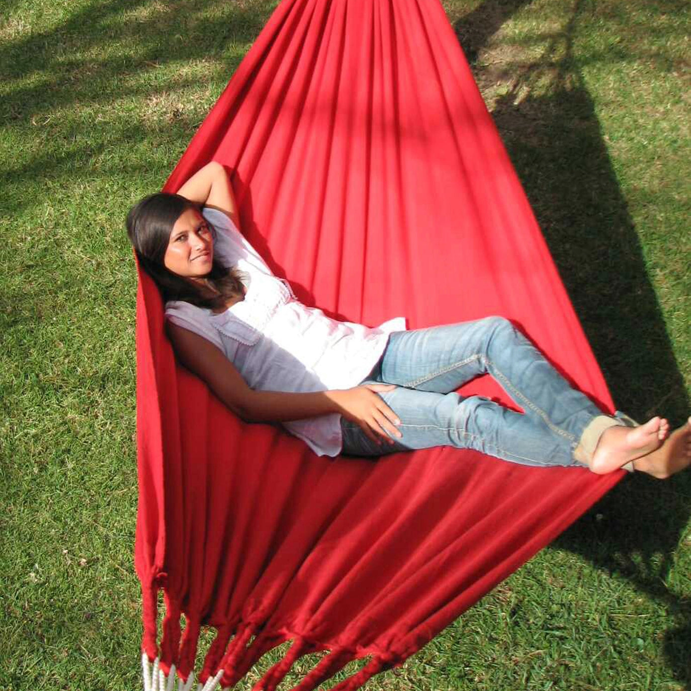 Hängematte La Chagra Red Basic – Handgefertigt aus Baumwolle | Naya Nayon