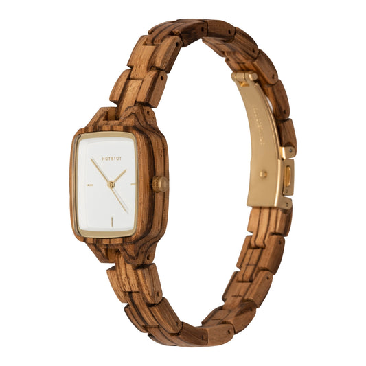 DONAR PETITE Armbanduhr | Holzuhr für Damen | Nachhaltig | Square