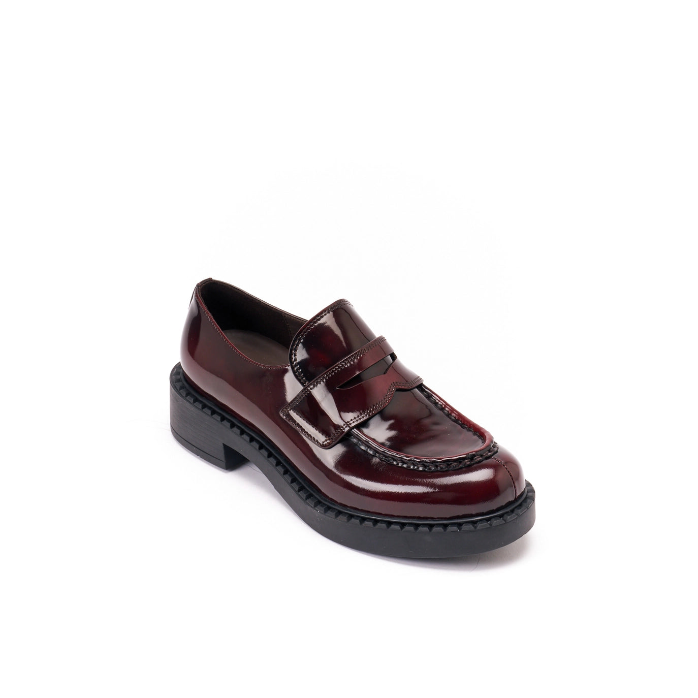 Penny Loafer | Bordeaux | Kalbsleder | Made in Italy | Oversize-Gummisohle