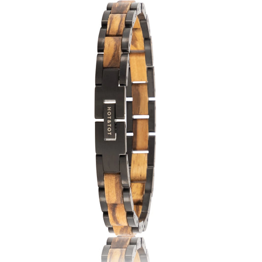 VIPER Armband | Herrenarmband | Zebraholz | Schwarz | Nachhaltig