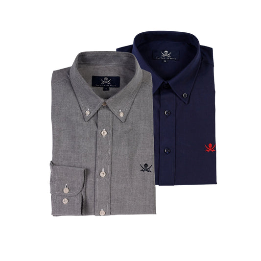2er-Pack Herren Oxford-Hemden – The Time Of Bocha