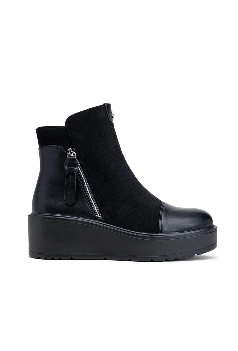 Damenstiefeletten mit Plateau  Haltung & Eleganz