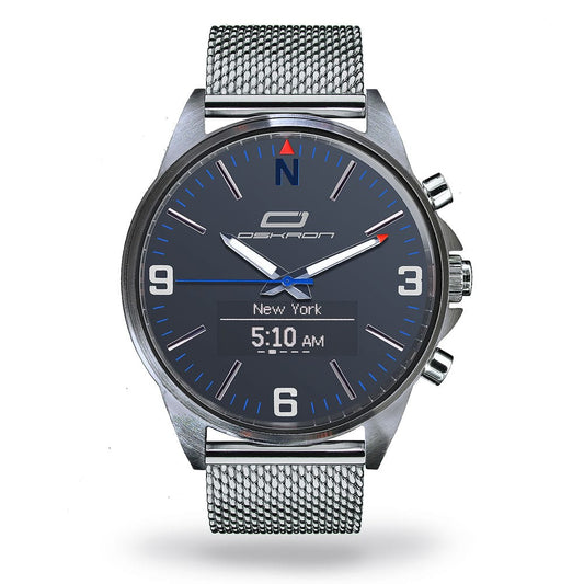OSKRON Classic Silber – Feingliedrige Smarte Schmuckuhr