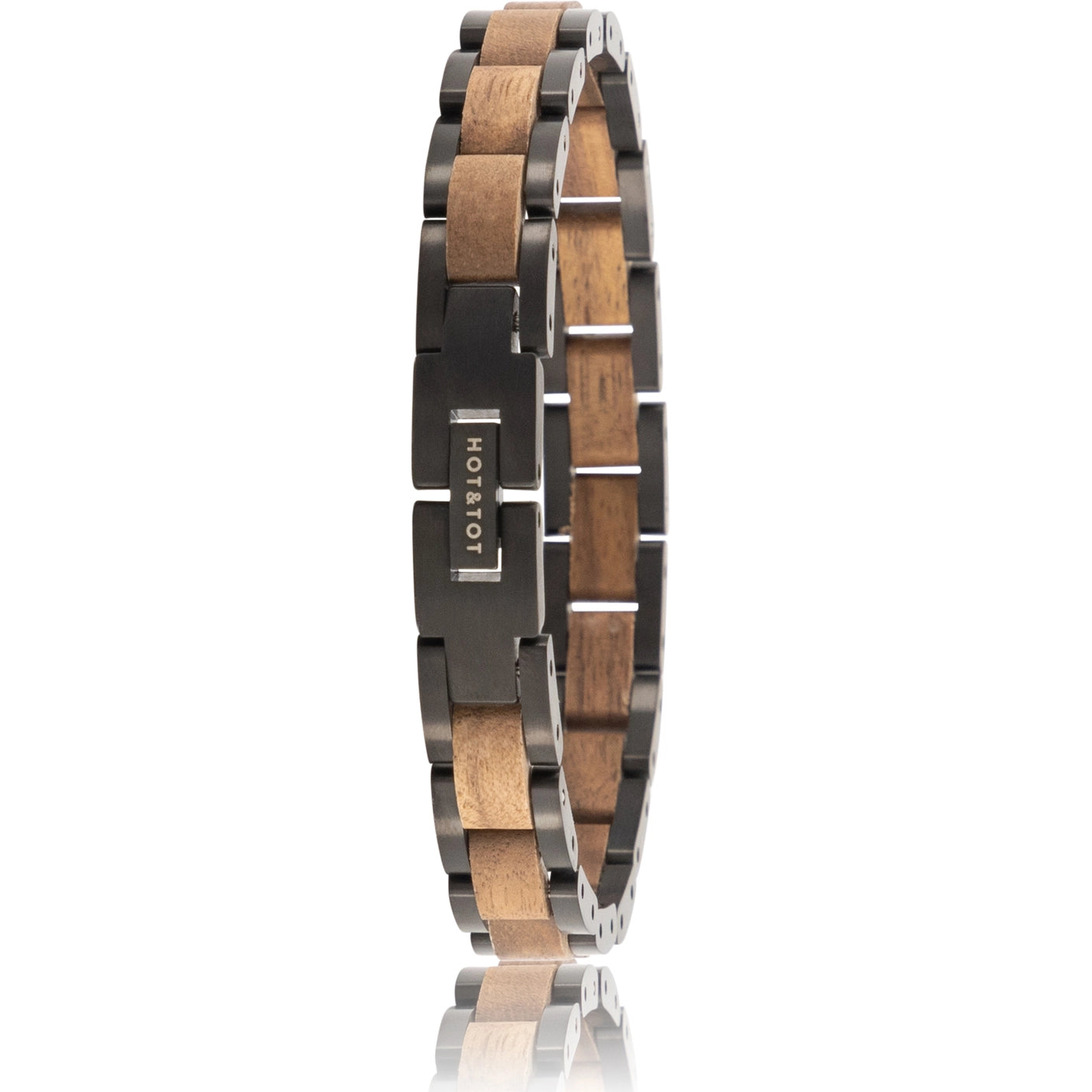 COBRA Armband | Herrenarmband | Walnussholz | Schwarz | Nachhaltig