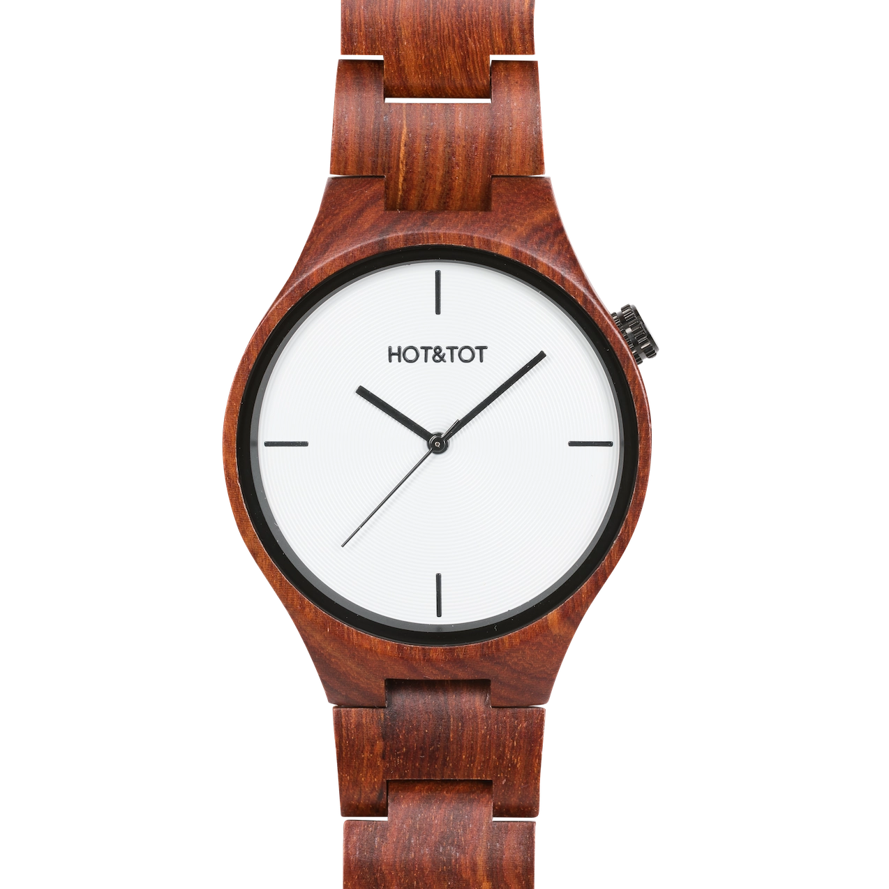 SFINX Armbanduhr | Unisex Holzuhr | Nachhaltig | Rot | Weiß | Schwarz