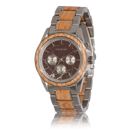 ROYAL OAK | Holzuhr für Herren | Marmor | Eiche | Nachhaltige Armbanduhr