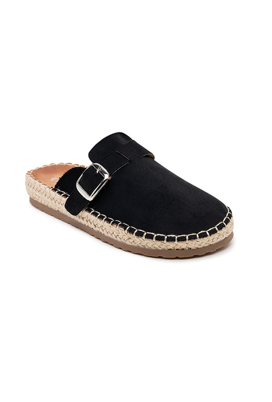 Espadrilles-Mules mit Schnalle – Lässige Eleganz