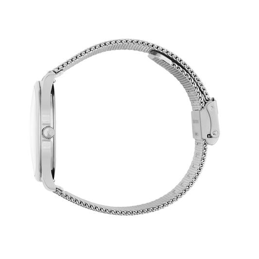 Nacre Lune 8 Uhr Pearl Marker Zifferblatt Edelstahl-SS Mesh