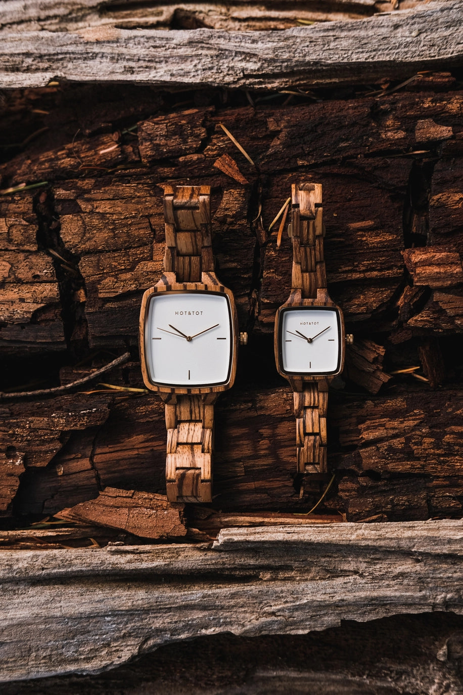 DONAR PETITE Armbanduhr | Holzuhr für Damen | Nachhaltig | Square