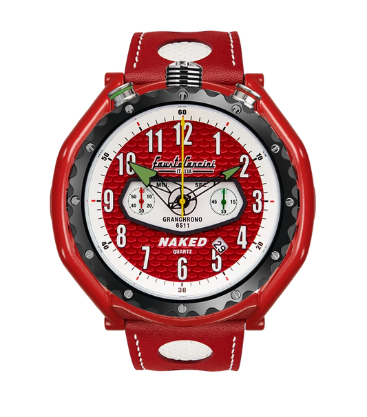 NB1-TR-PRB – Rote Titan-Chronographenuhr im markanten Design