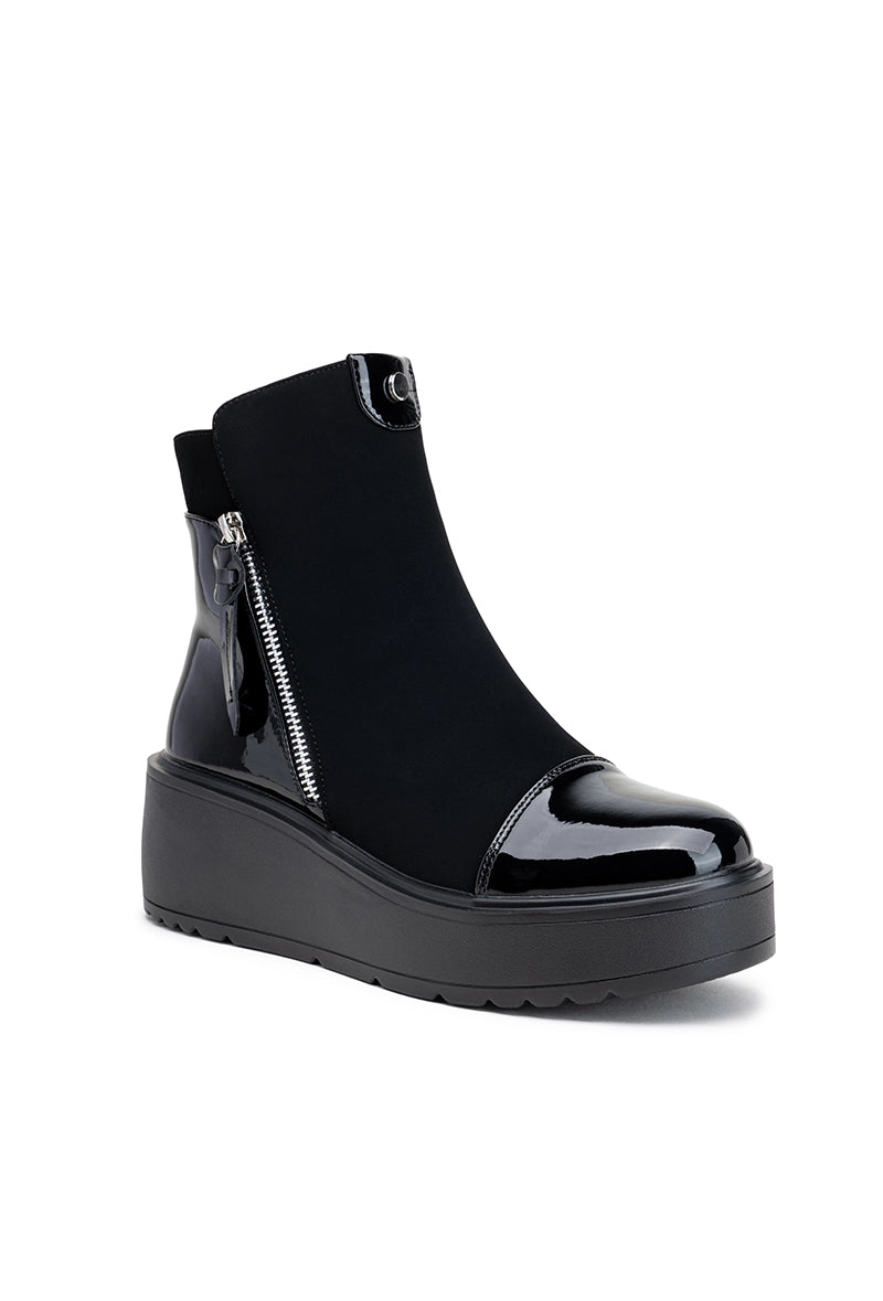 Damenstiefeletten mit Plateau  Haltung & Eleganz