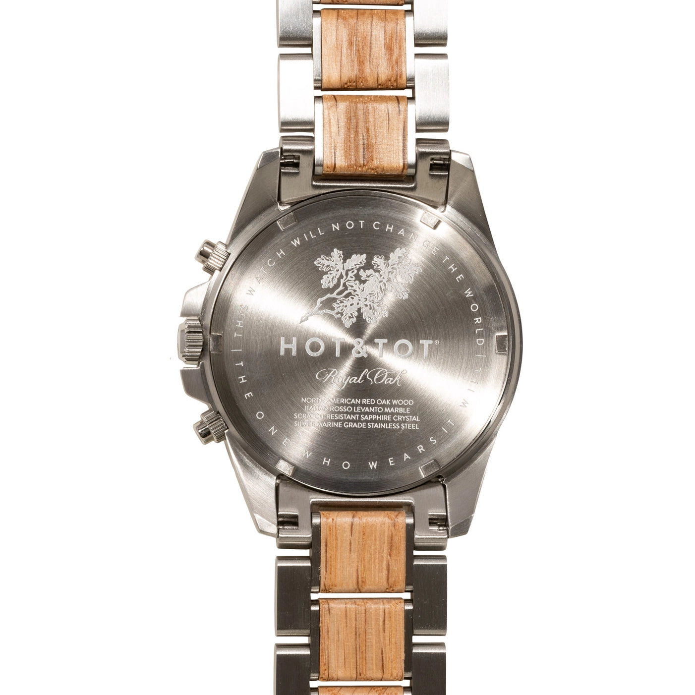 ROYAL OAK | Holzuhr für Herren | Marmor | Eiche | Nachhaltige Armbanduhr