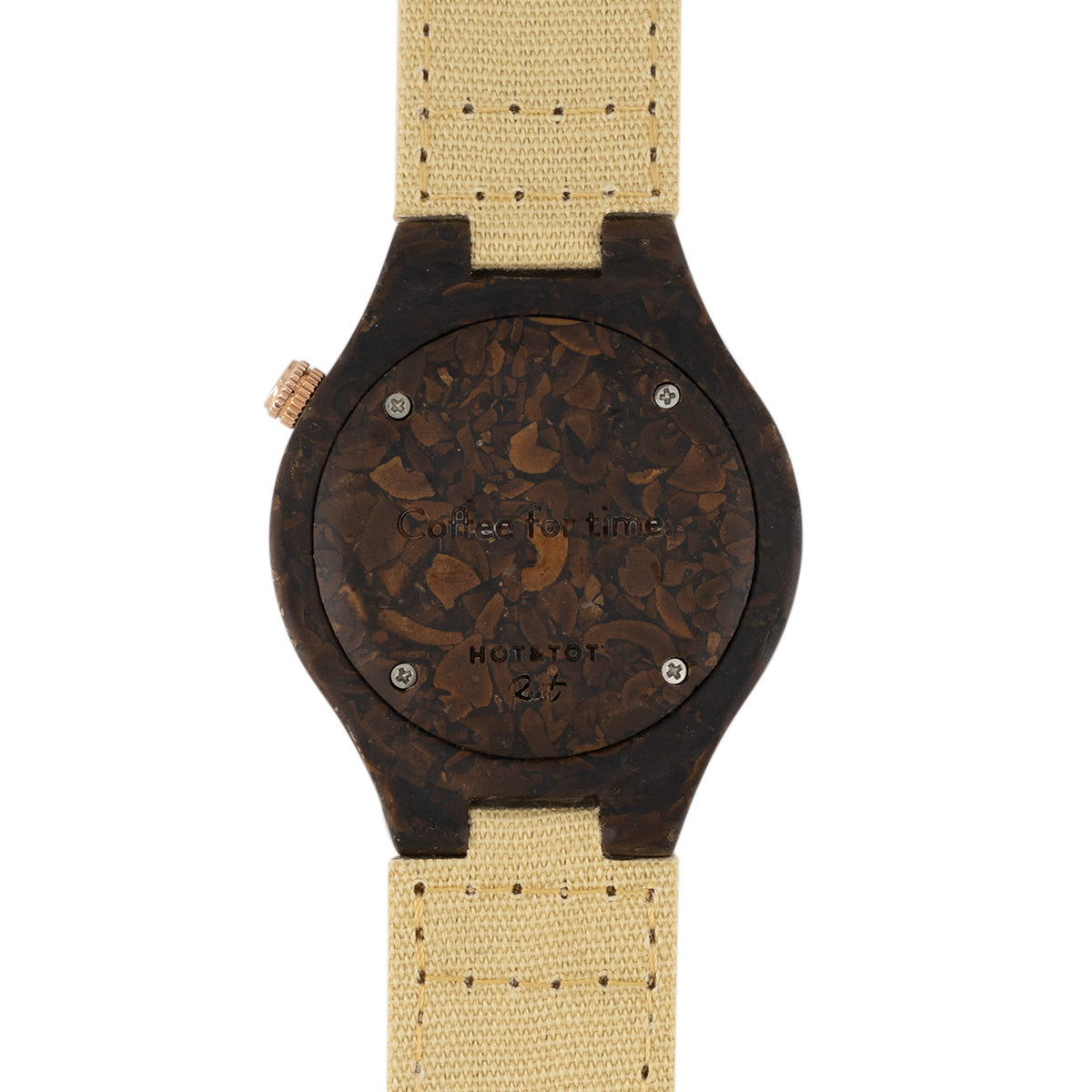 THE ROAST | Unisex Armbanduhr Hergestellt aus Kaffeebohnen! | 40 mm | Roségold