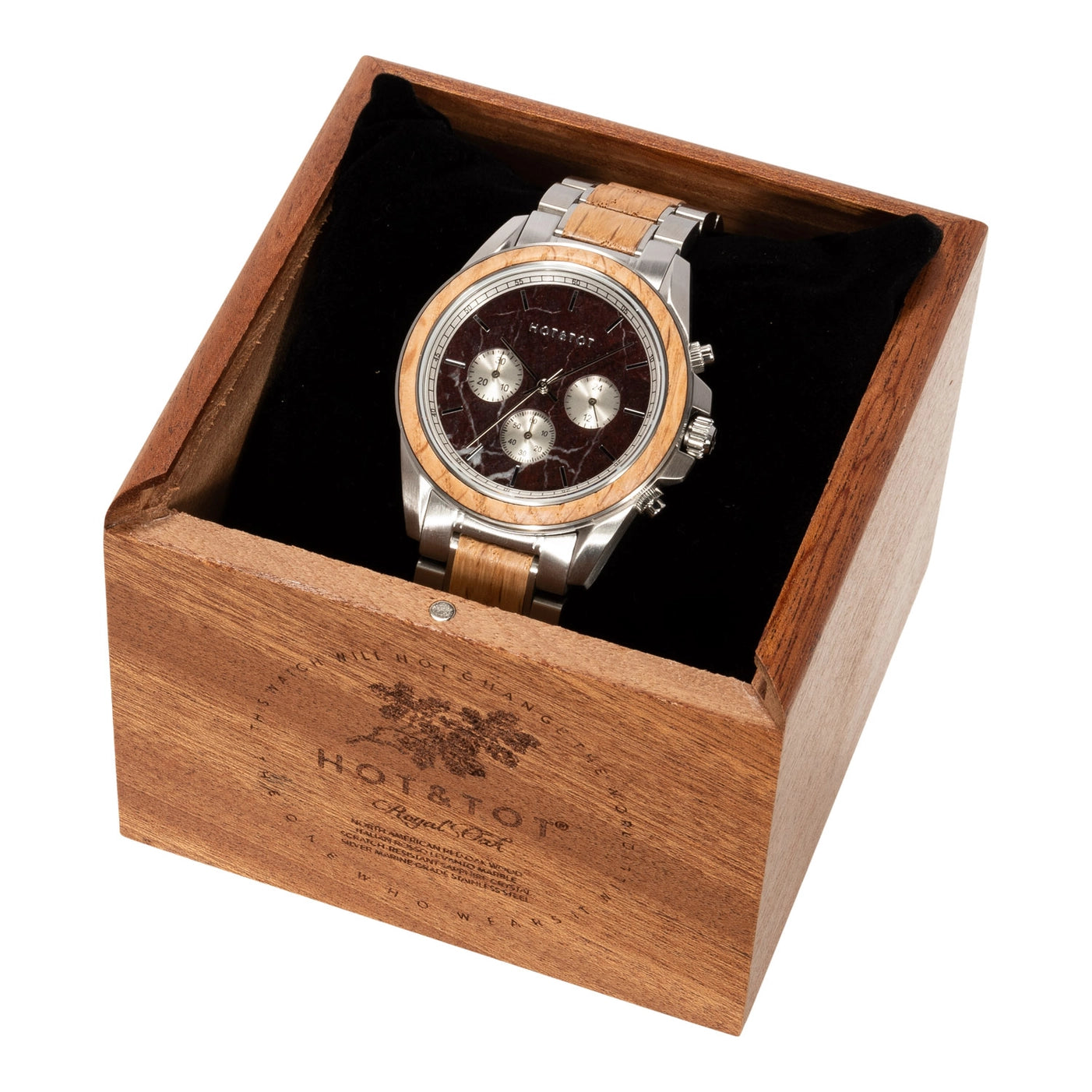 ROYAL OAK | Holzuhr für Herren | Marmor | Eiche | Nachhaltige Armbanduhr