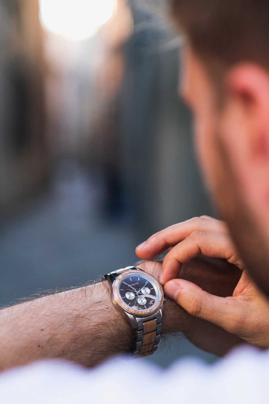 ROYAL OAK | Holzuhr für Herren | Marmor | Eiche | Nachhaltige Armbanduhr