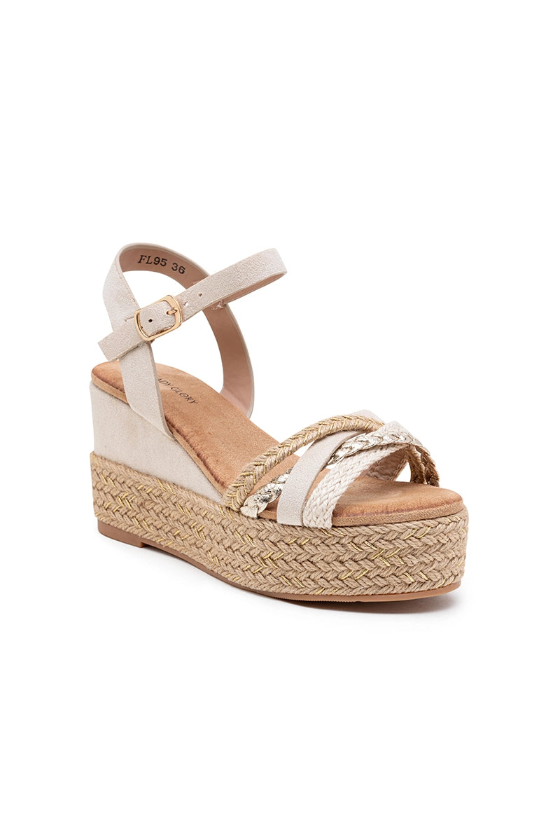 Keilsandalen aus Raffia – Eleganz und Komfort