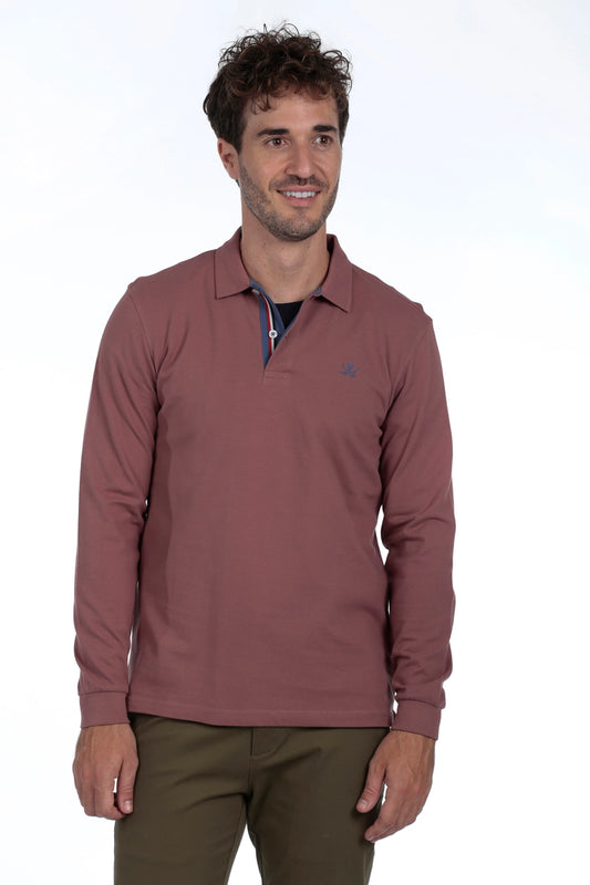 Herren Langarm Basic Polo aus 100% Baumwolle – The Time Of Bocha