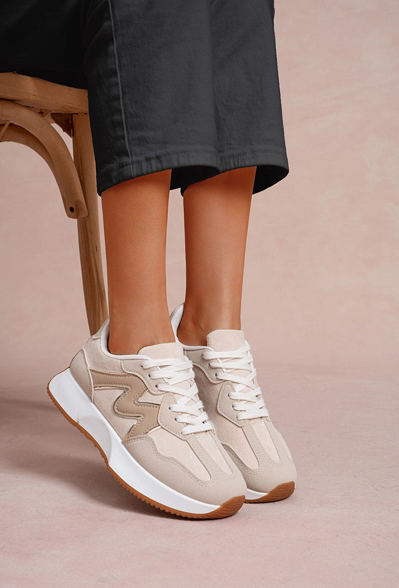 Damen-Sneaker mit dicker Sohle in mehreren Farben