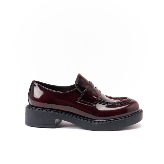 Penny Loafer | Bordeaux | Kalbsleder | Made in Italy | Oversize-Gummisohle