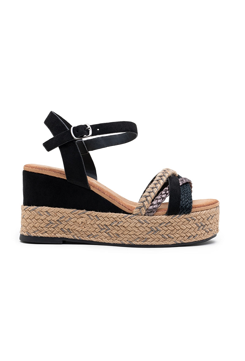 Keilsandalen aus Raffia – Eleganz und Komfort