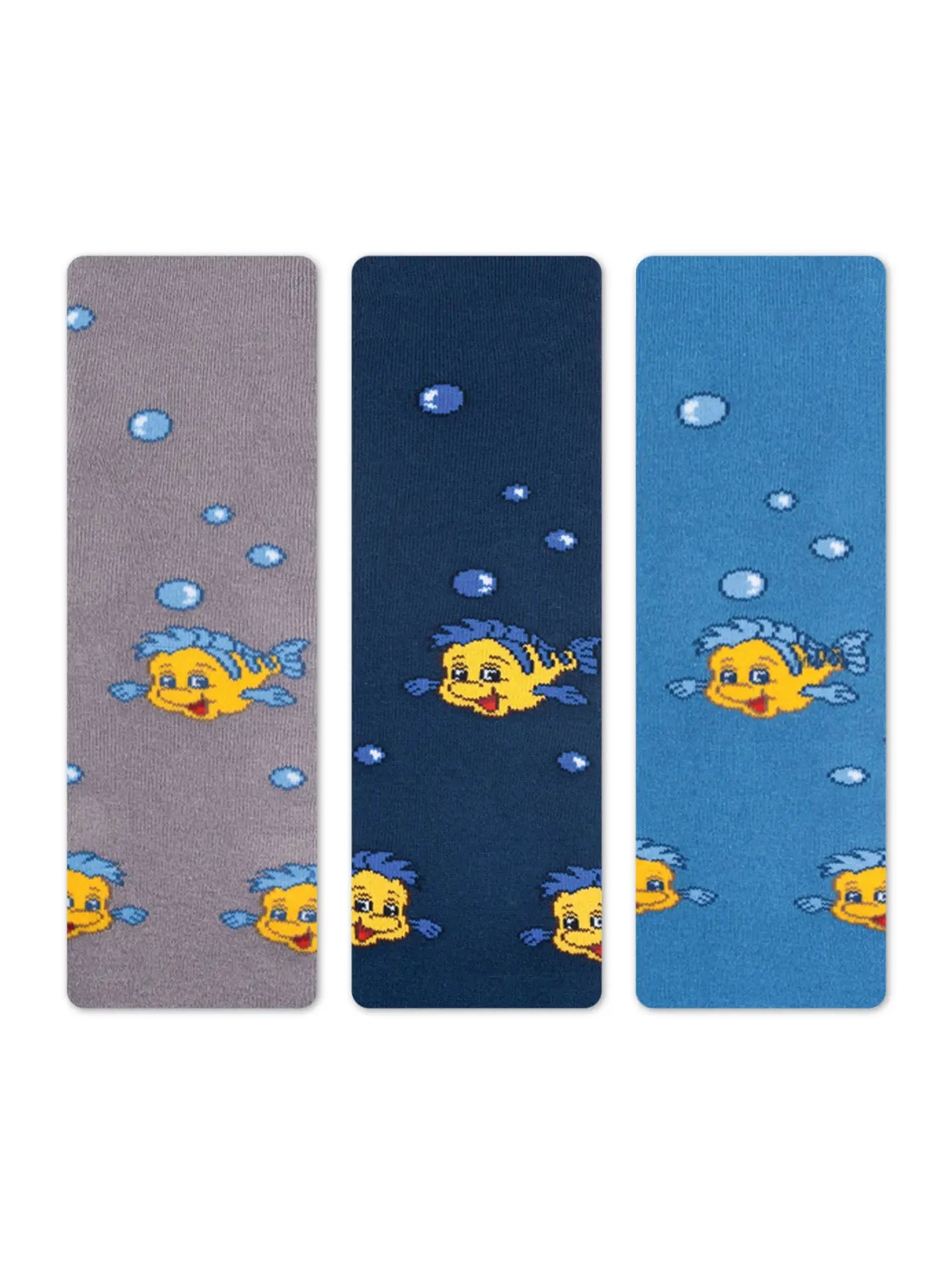 🧦 Warme Kinderstrumpfhose aus Baumwolle mit Fischmotiv – CONTE TERRY