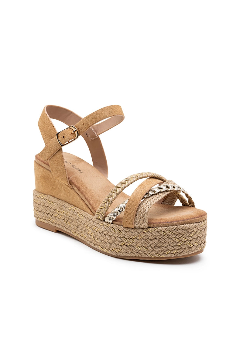 Keilsandalen aus Raffia – Eleganz und Komfort
