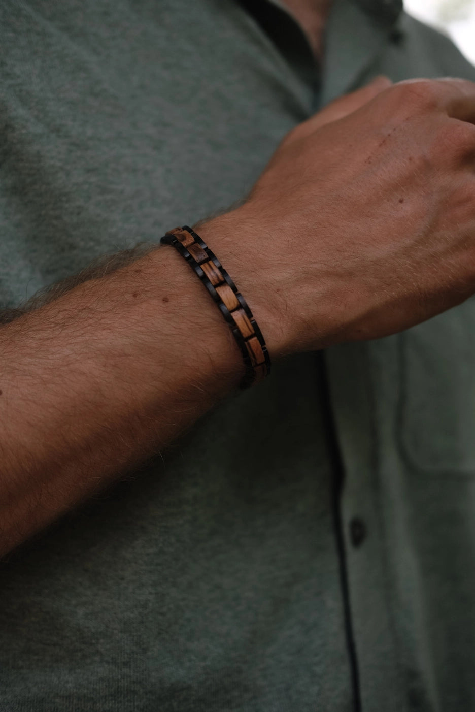 VIPER Armband | Herrenarmband | Zebraholz | Schwarz | Nachhaltig