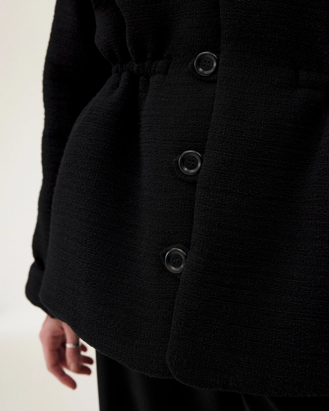 Vatna Black Tweed Jacke