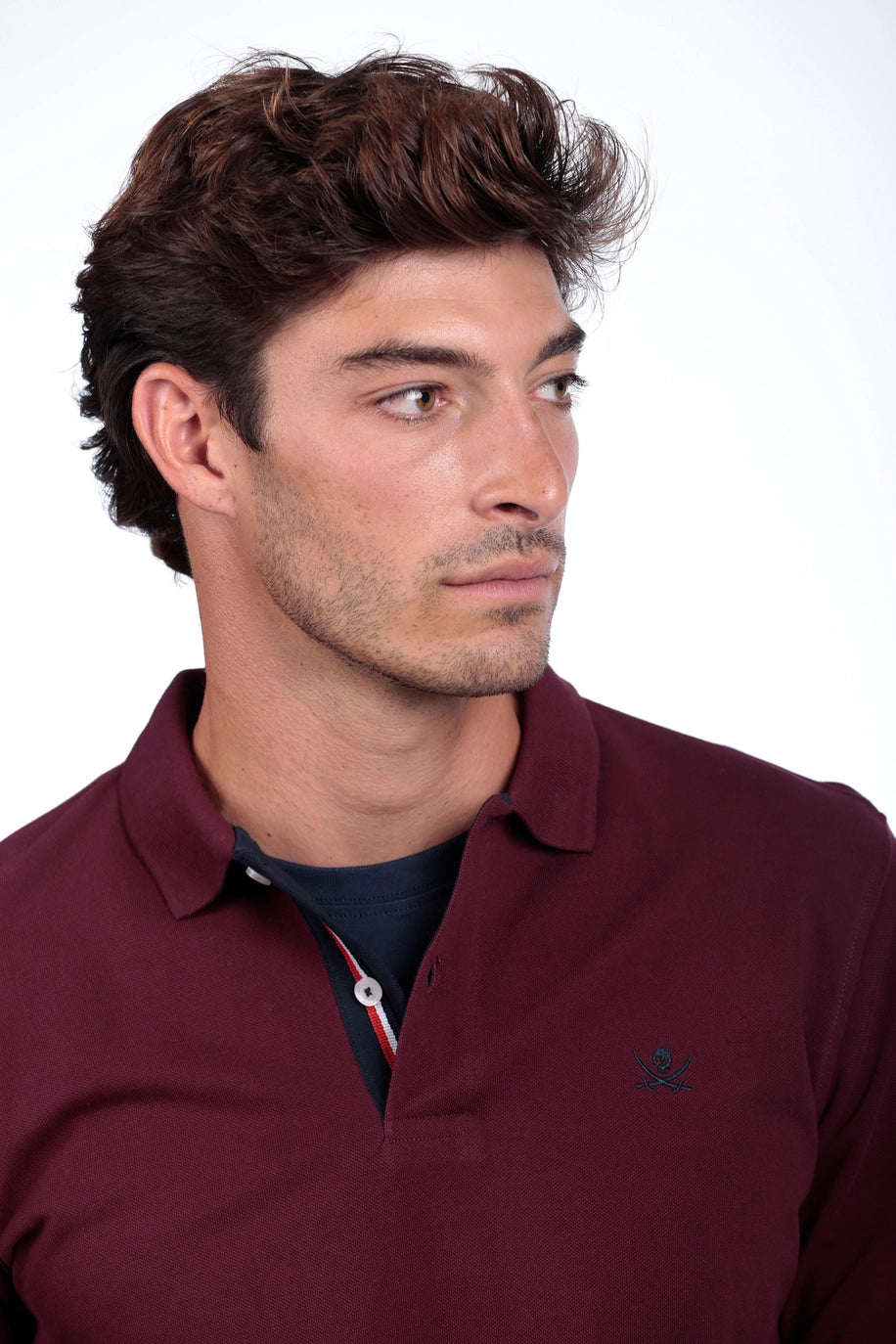 Herren Basic Polo – Burgunder | The Time Of Bocha | 100 % Baumwolle