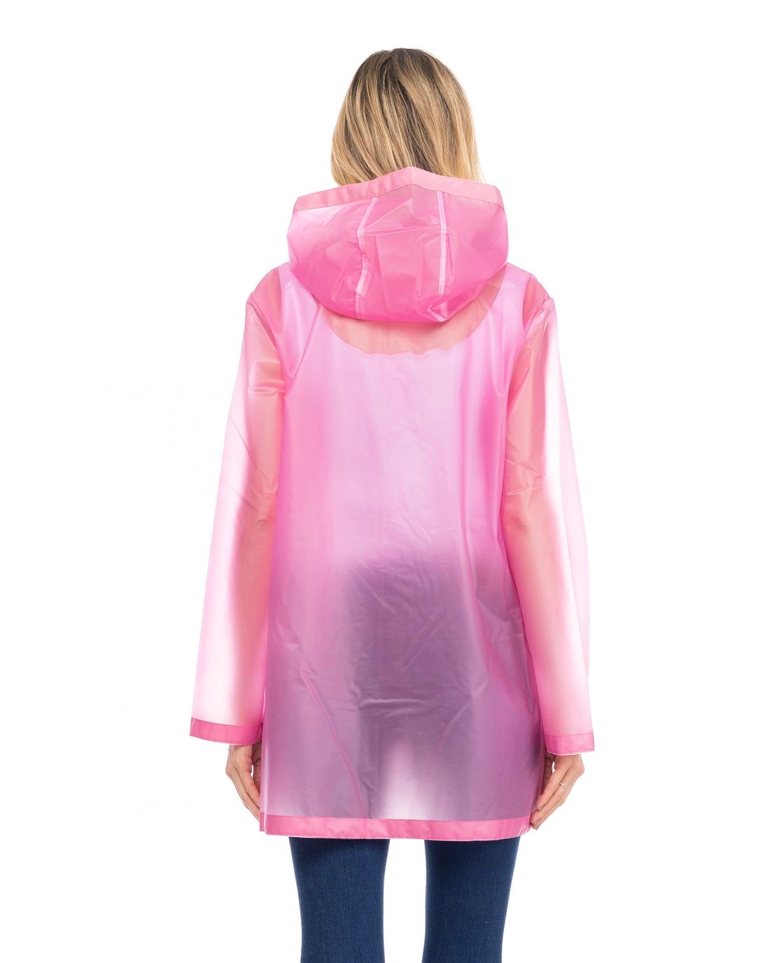 Langer wasserdichter Regenmantel mit Kapuze – 100 % Polyurethan, winddicht & stylisch