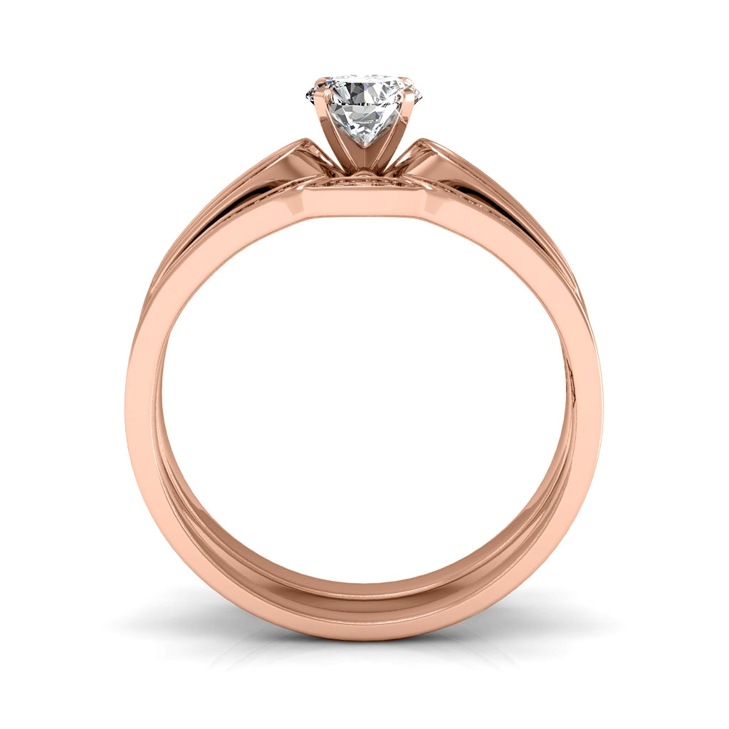 Empress Ring – Roségold & Kristall | Eleganter Damenring mit 18K Vergoldung
