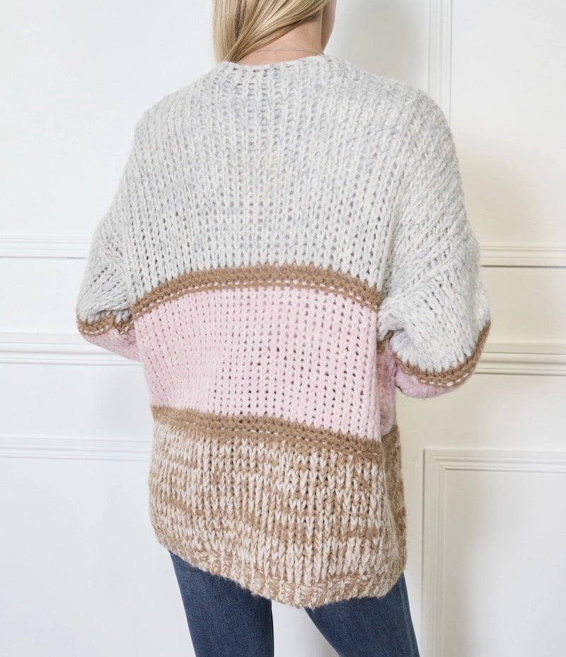 Mehrfarbige Wollweste – Einheitsgröße | Made in Italy