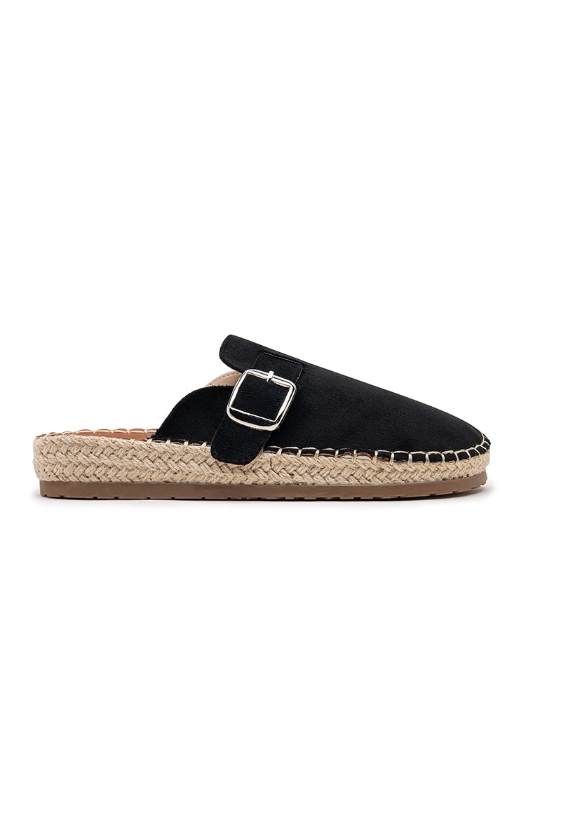 Espadrilles-Mules mit Schnalle – Lässige Eleganz
