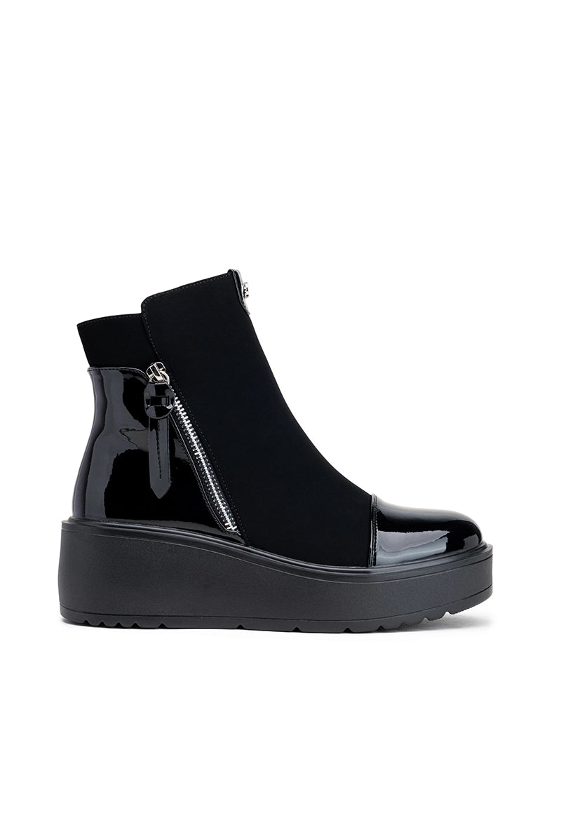 Damenstiefeletten mit Plateau  Haltung & Eleganz