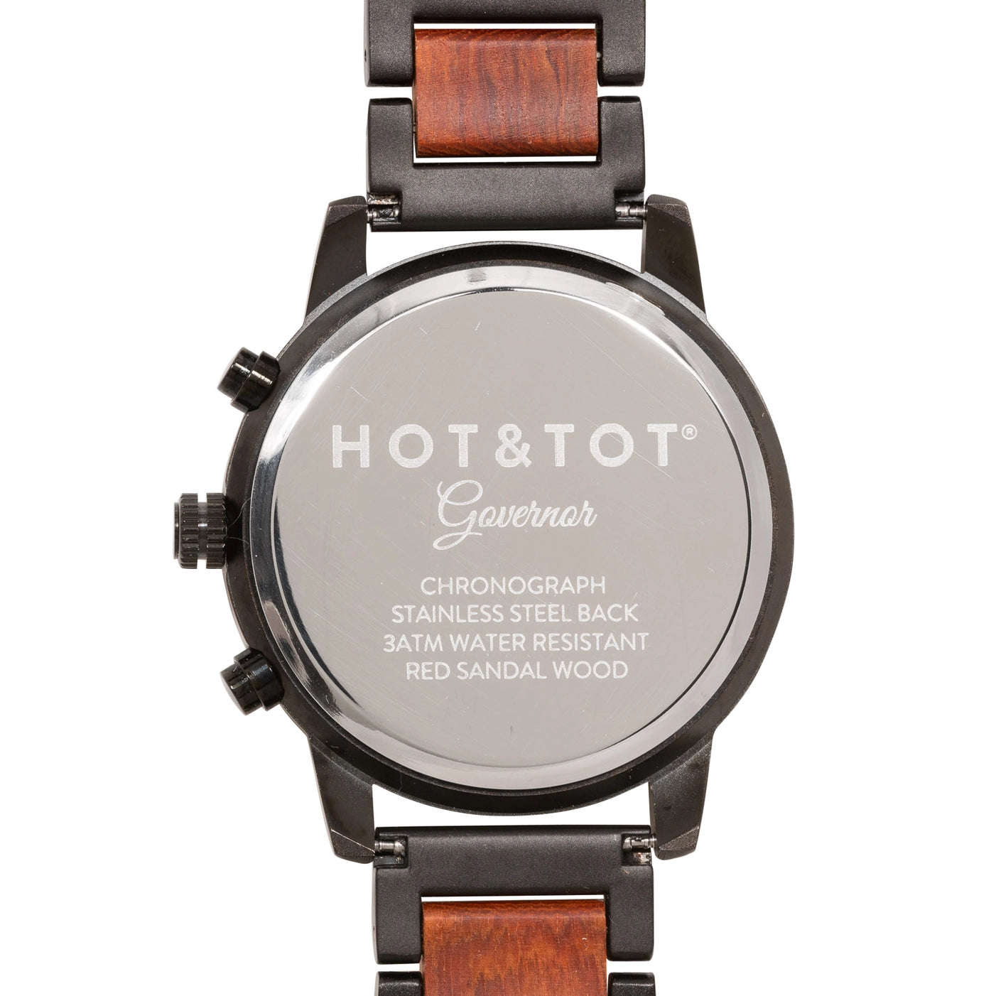 GOVERNOR | Holzuhr für Herren | Chronographen | Silber Armbanduhr
