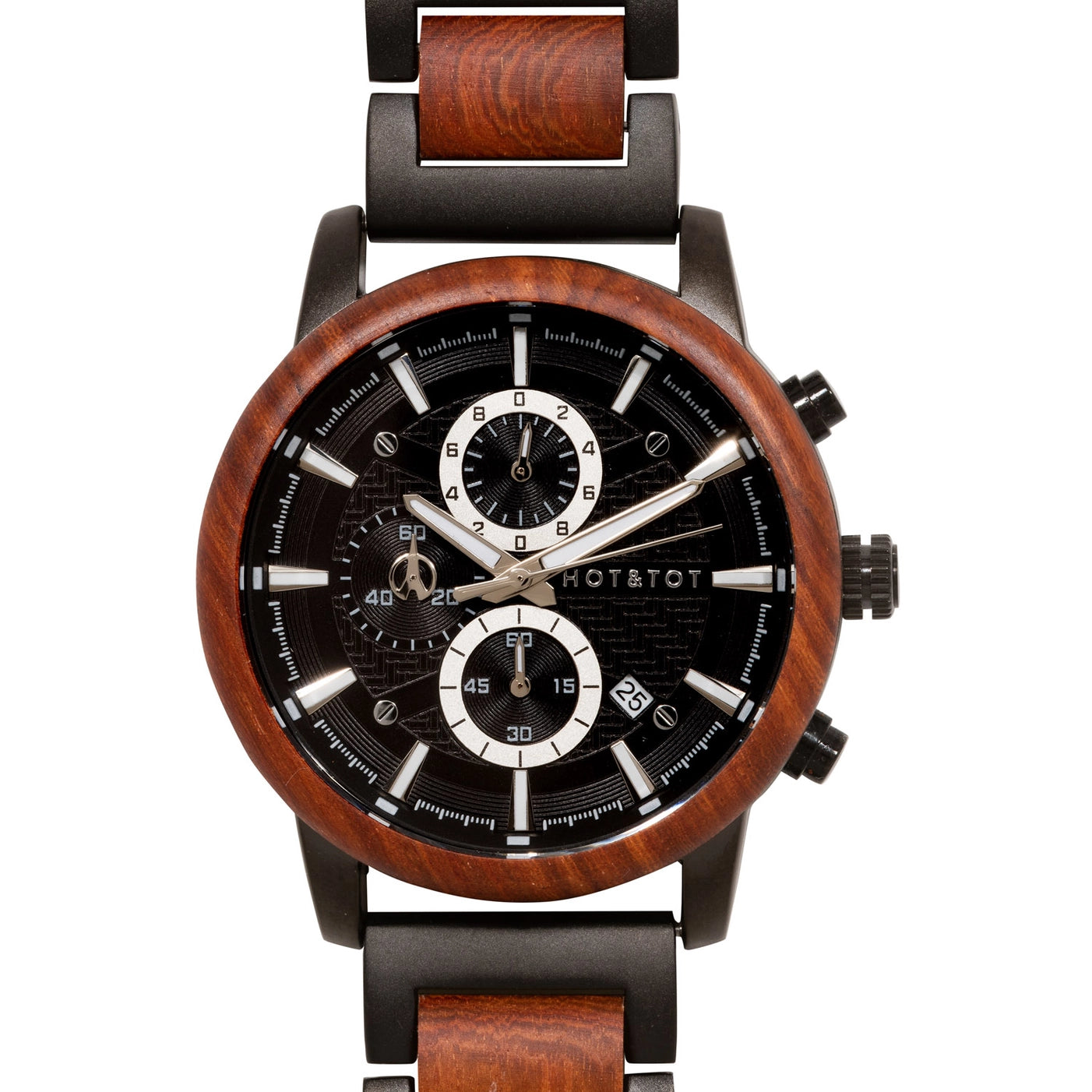 GOVERNOR | Holzuhr für Herren | Chronographen | Silber Armbanduhr